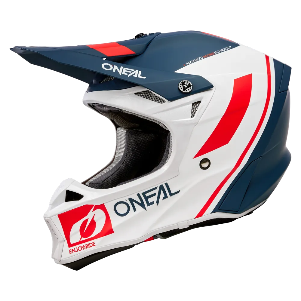 10 SRS Flow V.3 Helmet Blue/White/Red