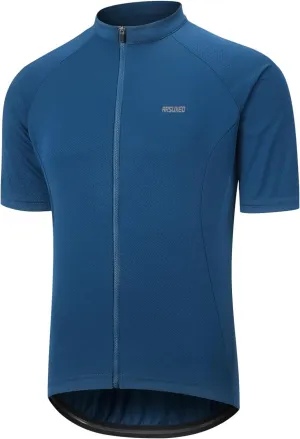 ARSUXEO Cycling Jersey Men Short Sleeves Ultra-Comfortable Road Bike Jersey Biking Bicycle Shirt