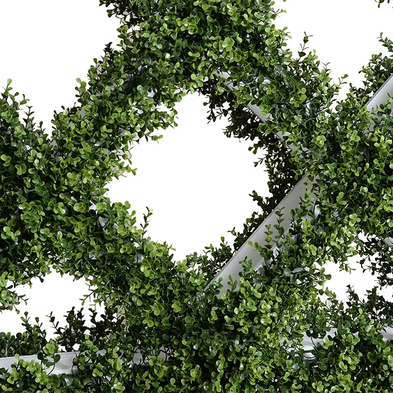 Boxwood Hedge Trellis Divider in 45" Planter - 80"H