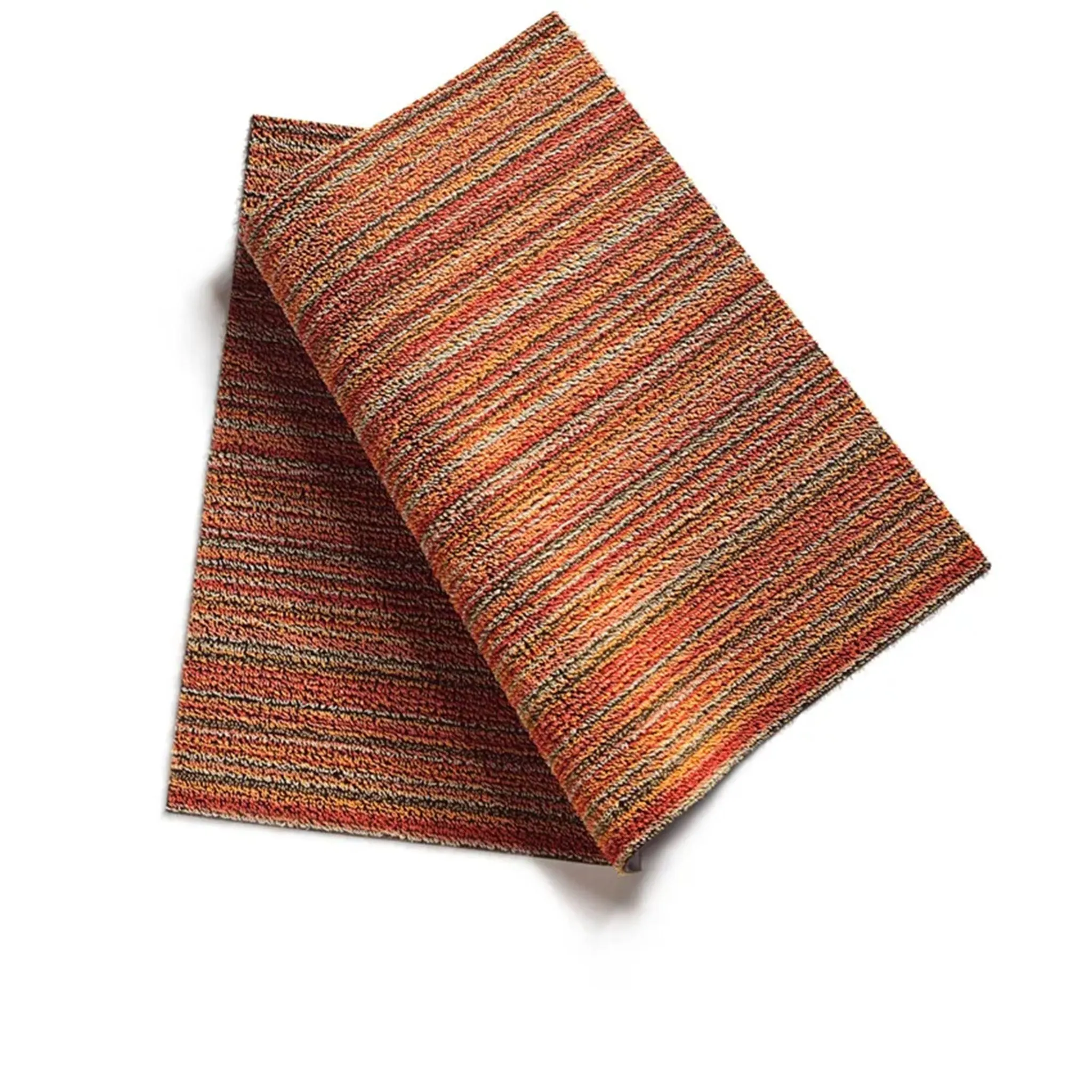 Chilewich Orange Skinny Stripe Shag Mat