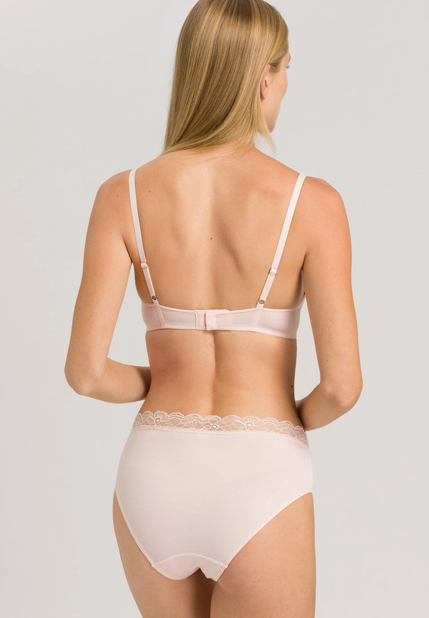 Cotton Lace Spacer T-Shirt Bra | Powder 72433-1381