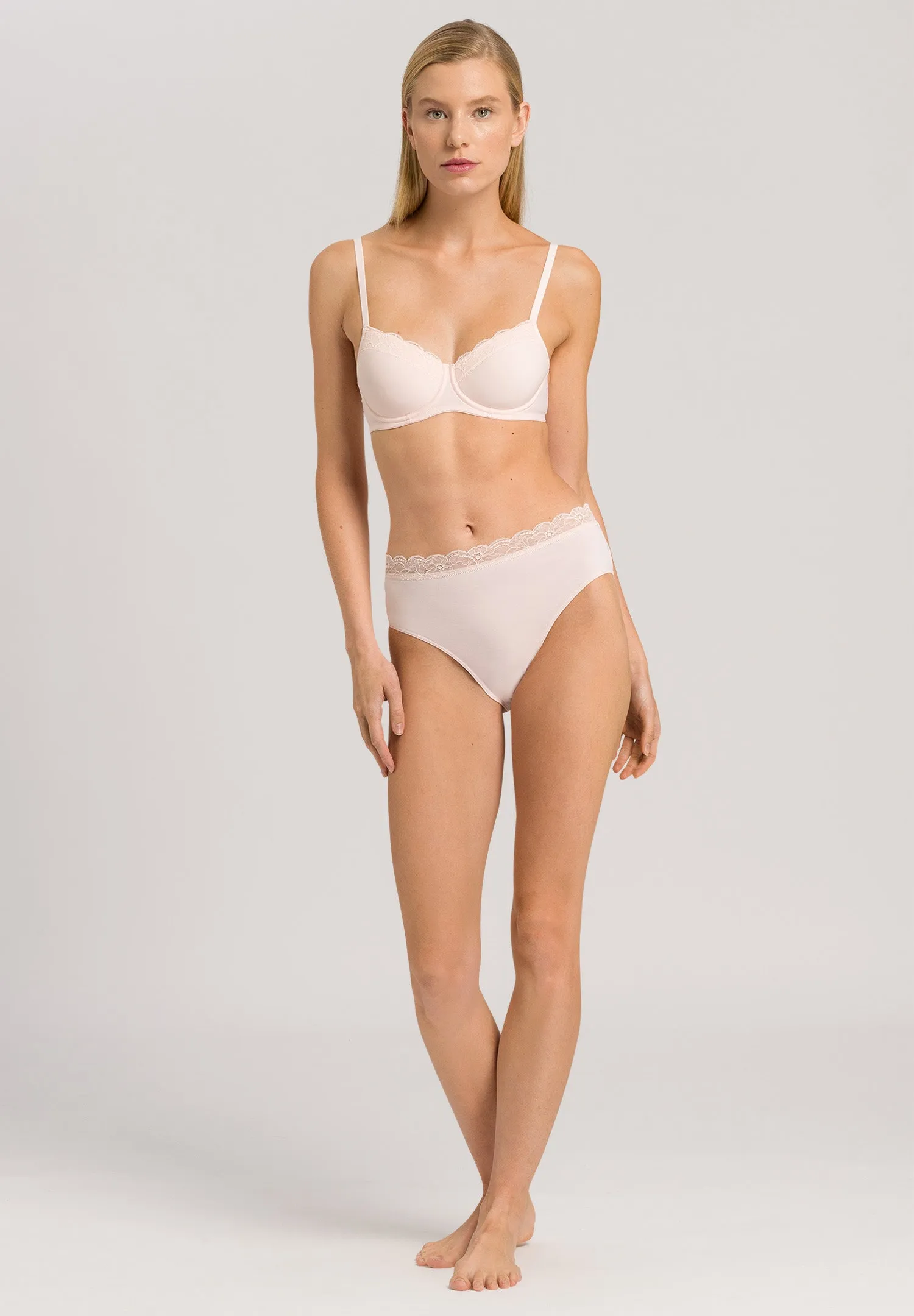 Cotton Lace Spacer T-Shirt Bra | Powder 72433-1381