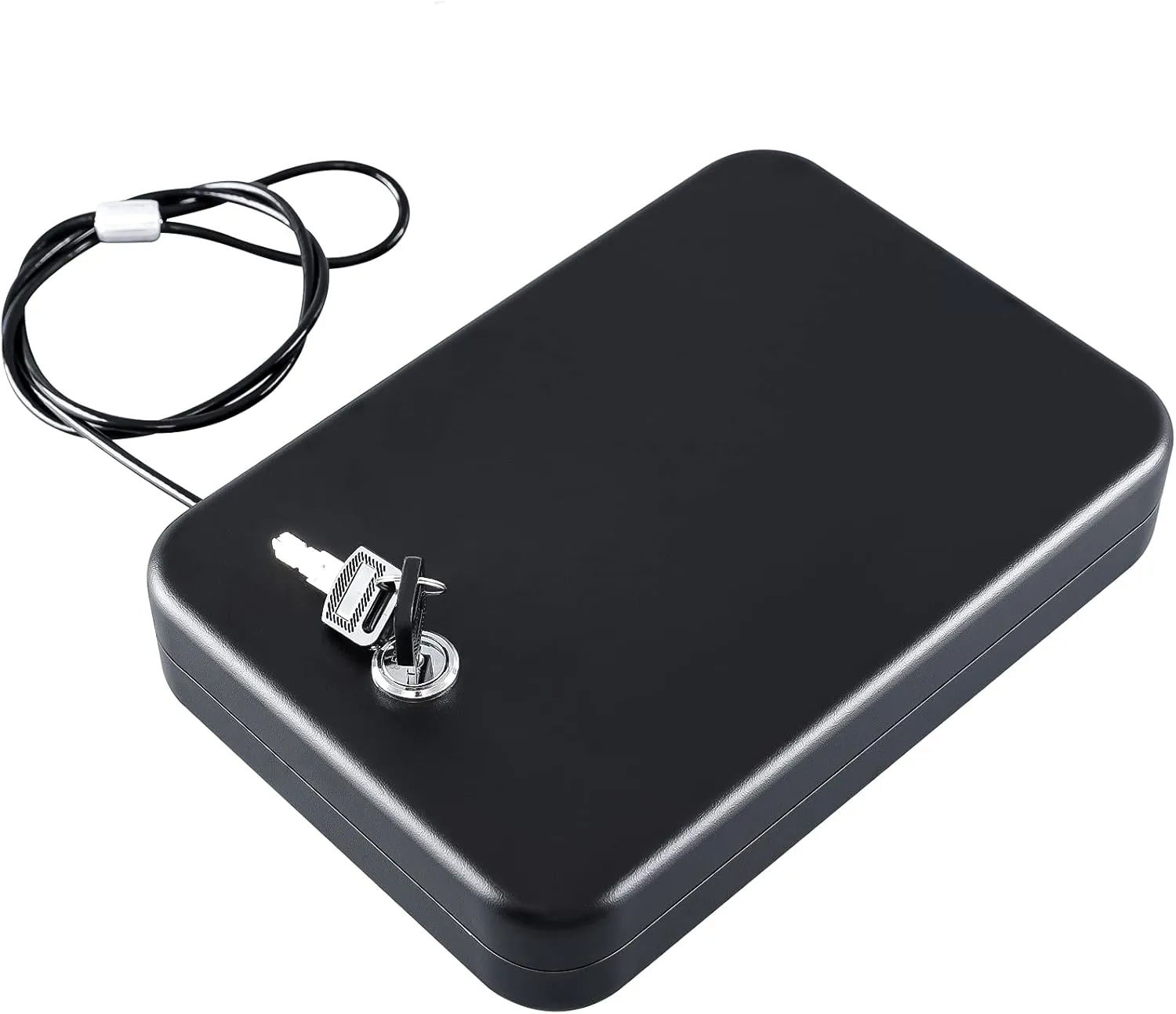 Dalmbox Gun Safe for Pistols Small Handgun Lock Box with Combination Lock Portable Travel Pistol Safe for Car, Home, Travel