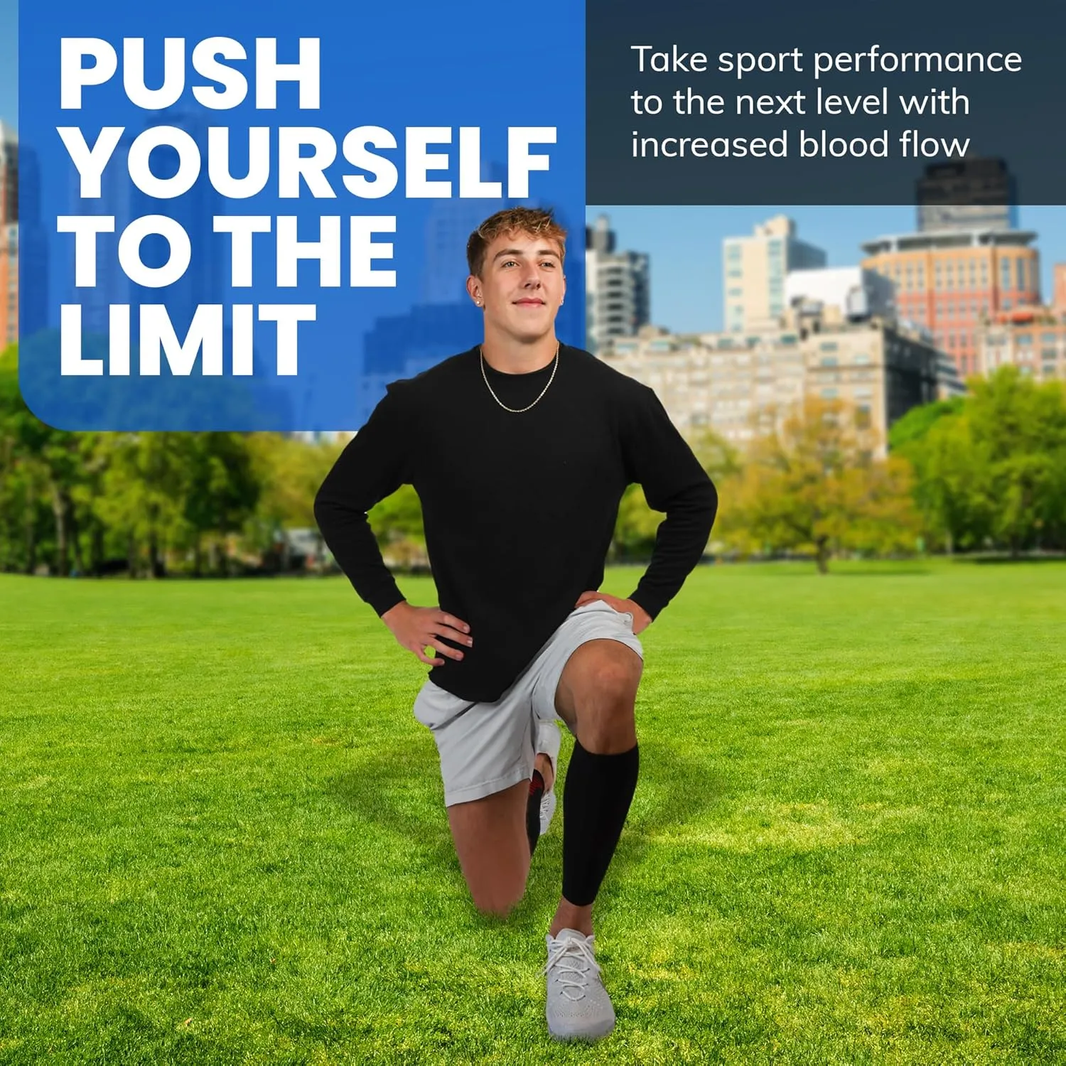 Fittest Pro Calf Compression Sleeves and Leg Wraps for Shin Splint Support, Pain Relief for Running, Basketball, Cycling