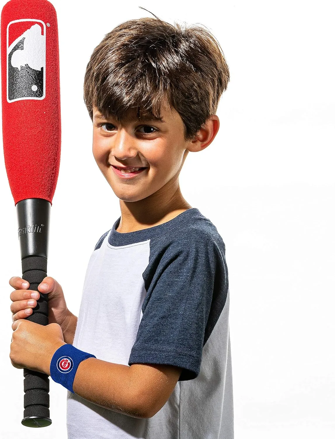 Franklin Sports MLB Team Licensed Baseball Wristbands - MLB Team Logo Sweat Wristbands - Great for Costumes   Uniforms - Pair
