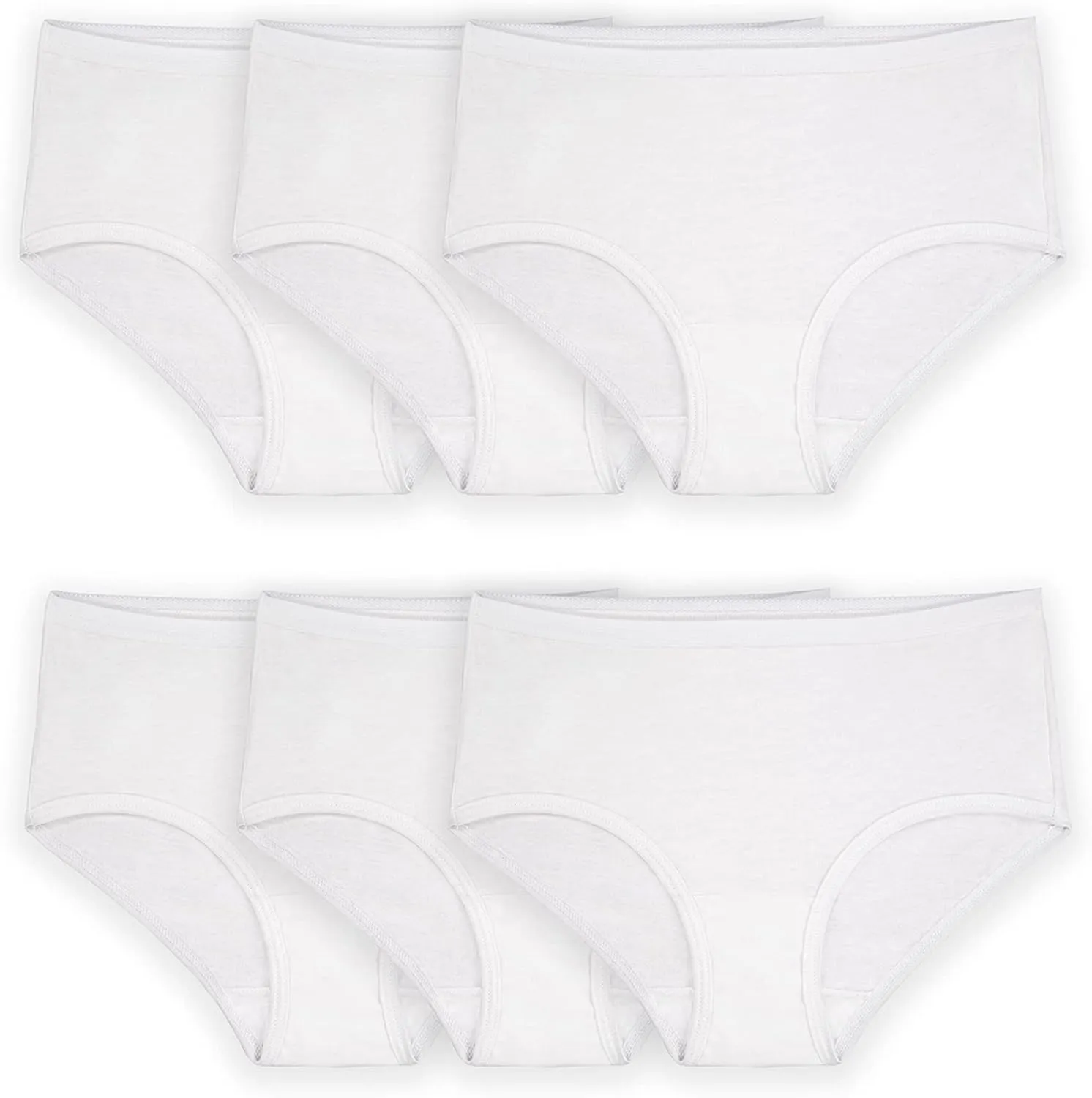 Fruit of the Loom Girls' Cotton Brief Underwear, Multipack