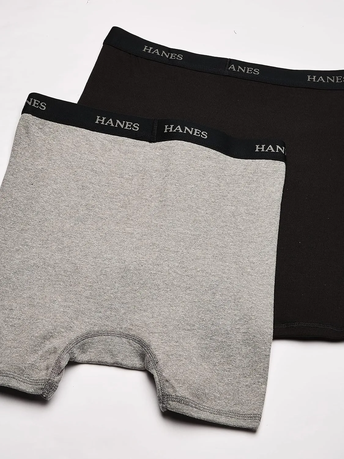 Hanes Men's Underwear Boxer Briefs Pack, Cotton ComfortSoft Boxer Brief for Men, Moisture-Wicking Breathable, Multipack
