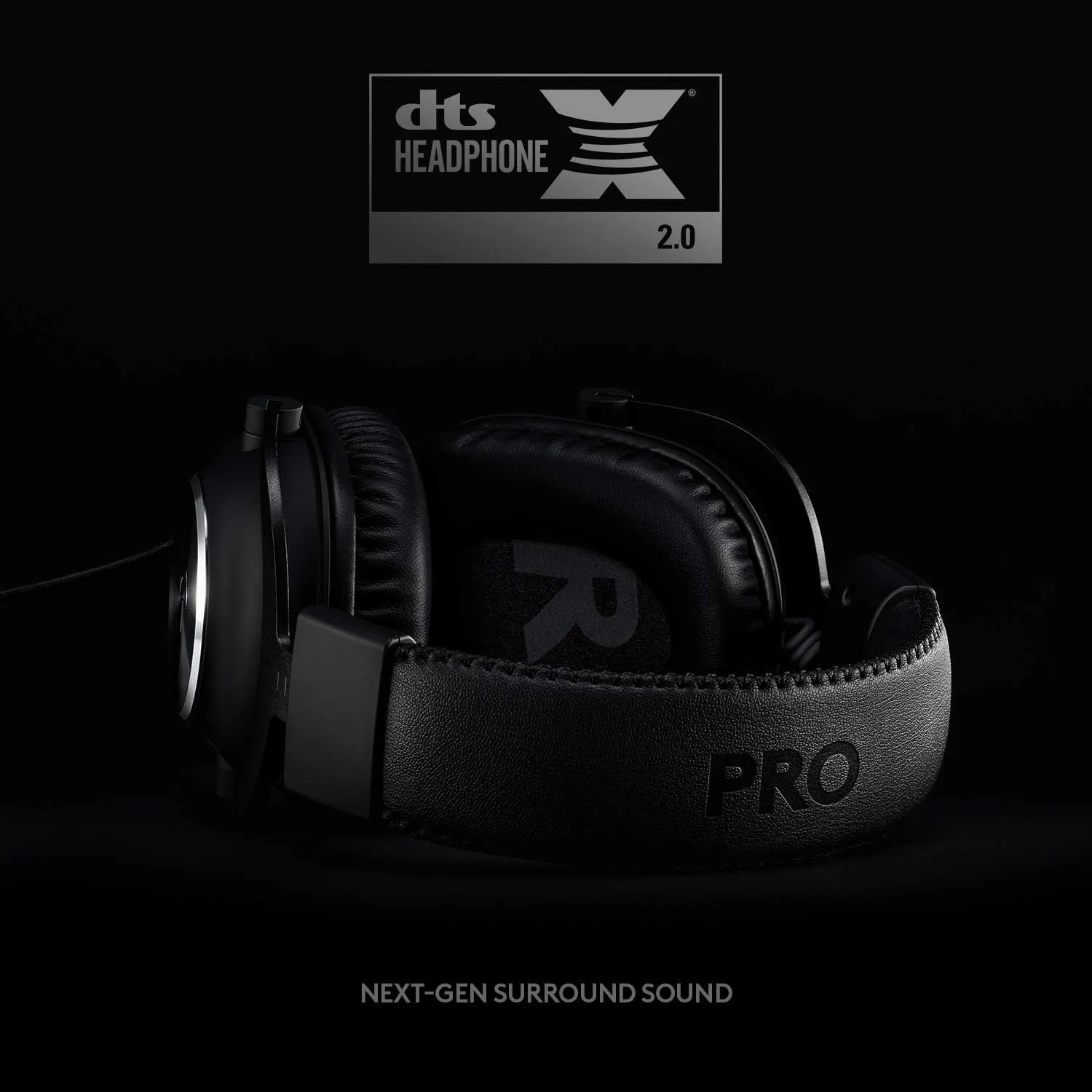 Logitech G Pro X Wired Gaming Headset: Blue VO!CE Detachable Boom Mic, DTS 7.1, 50 mm Drivers, USB/3.5mm Aux, Spare Memory Foam Ear Pads, USB DAC & Bag Included, for PC, Xbox, PS5, PS4 - Black