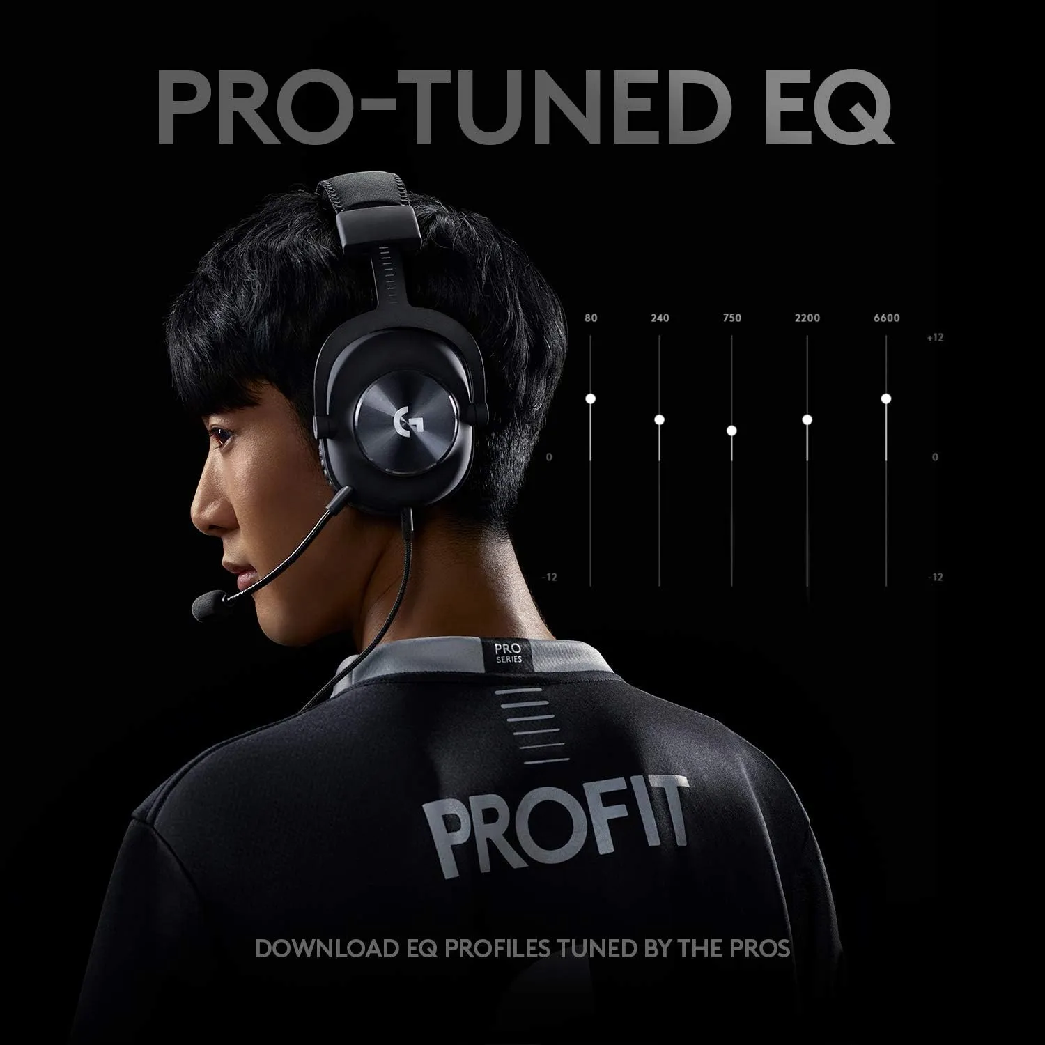 Logitech G Pro X Wired Gaming Headset: Blue VO!CE Detachable Boom Mic, DTS 7.1, 50 mm Drivers, USB/3.5mm Aux, Spare Memory Foam Ear Pads, USB DAC & Bag Included, for PC, Xbox, PS5, PS4 - Black