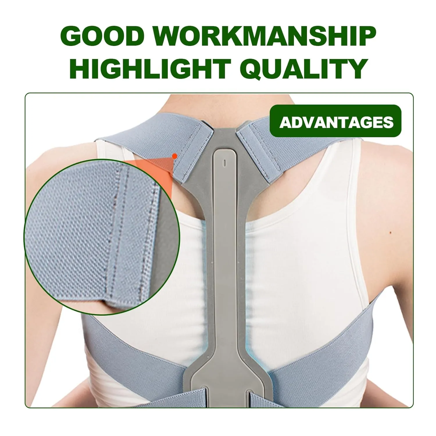 Posture Corrector for Women,Invisible Back Brace for Hunching and Bad Posture,Relieve Shoulder and Neck Muscle Pain,Adjustable Posture Brace for Upper Back Support (Medium)