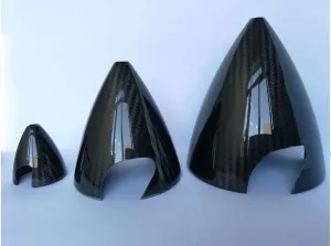 RC Plane Spinner 1PC 2 Blade Prop 2.75inch 69.8mm Carbon Fiber Spinner W/Carbon Fiber Backplate FM
