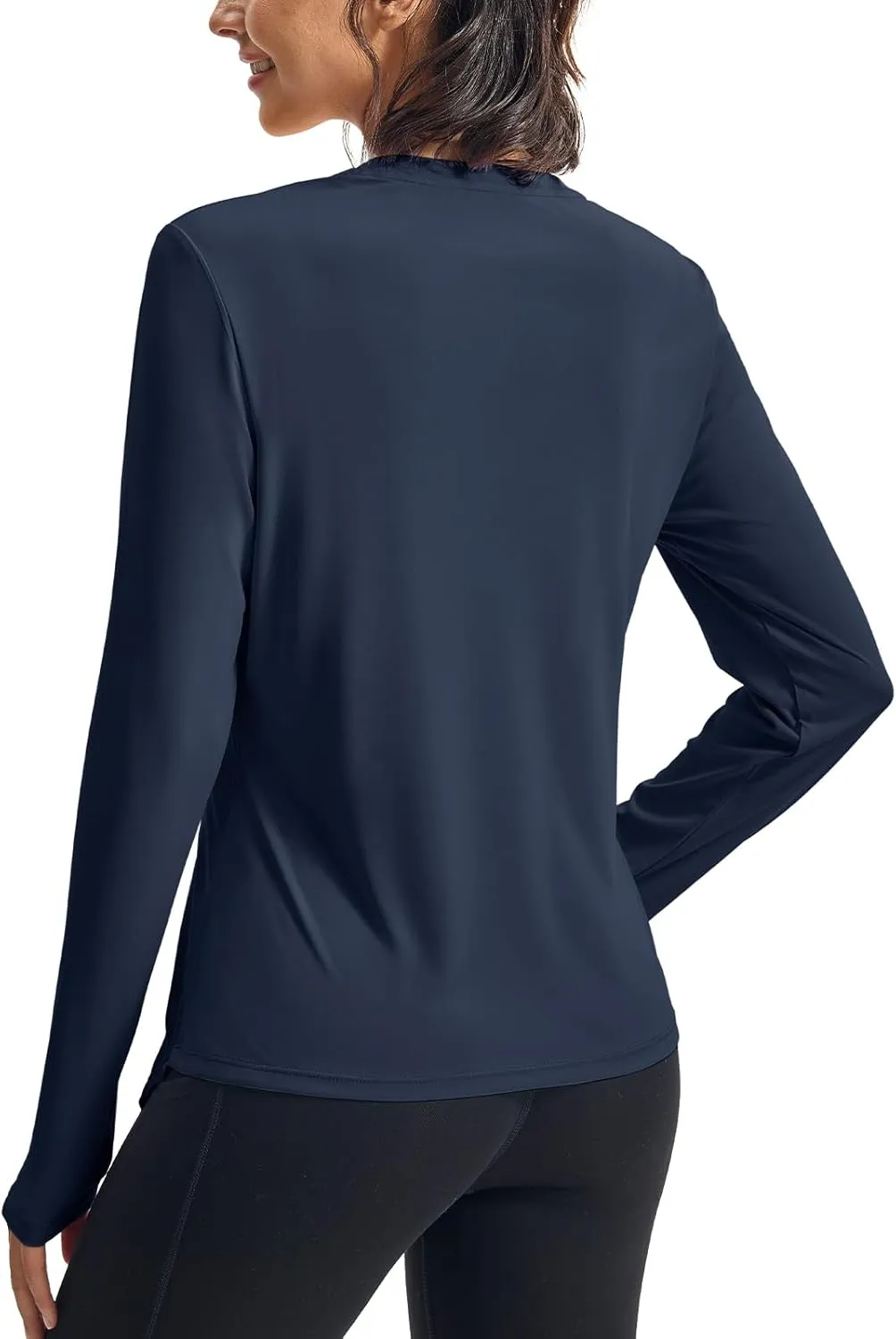 Rdruko Women's Sun Shirt Long Sleeve UPF 50  UV Rash Guard Workout Outdoor Gym Hiking Tops with Thumbholes