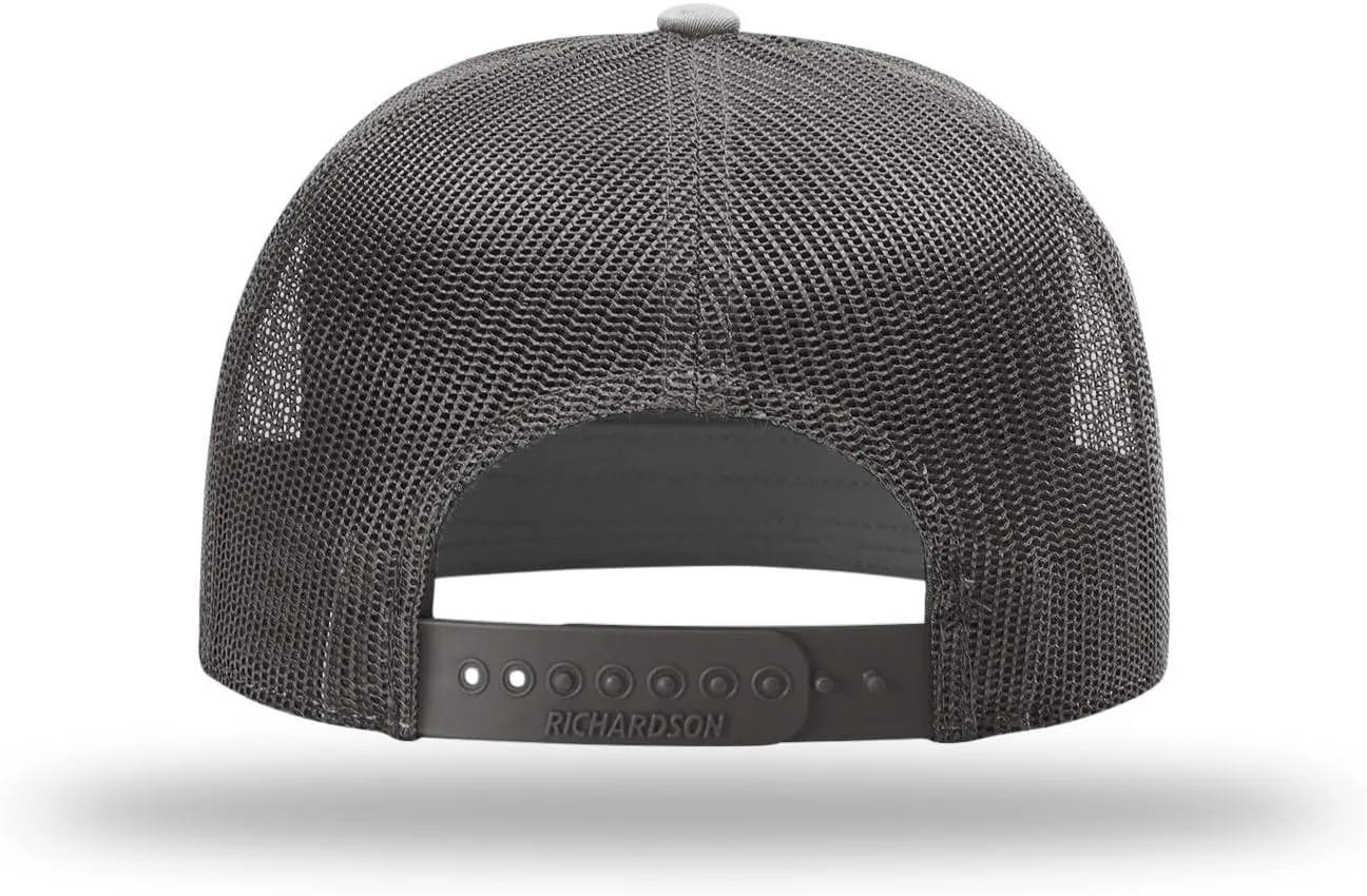 Richardson 168 7-Panel Trucker Hat, Flat Bill Snapback