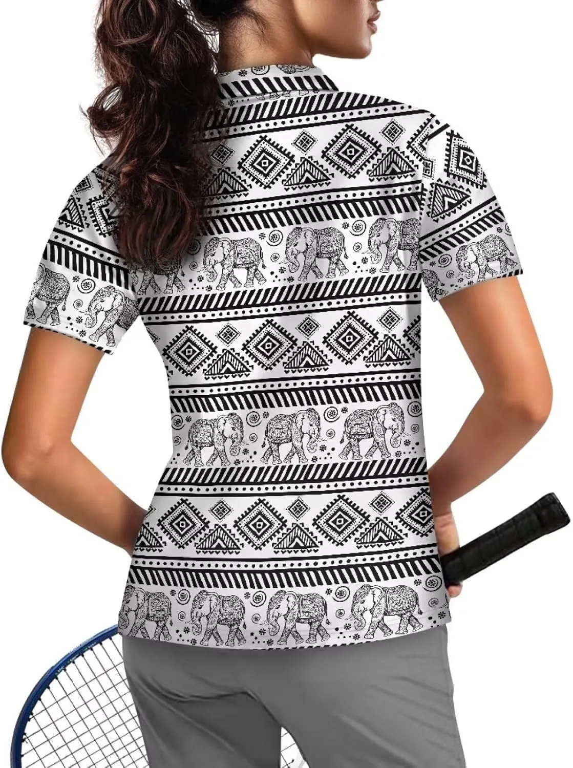 Short Sleeve Golf Shirts for Women Lightweight Moisture Wicking Tennis Shirts Women's Athletic Pullover Tops XS-2XL