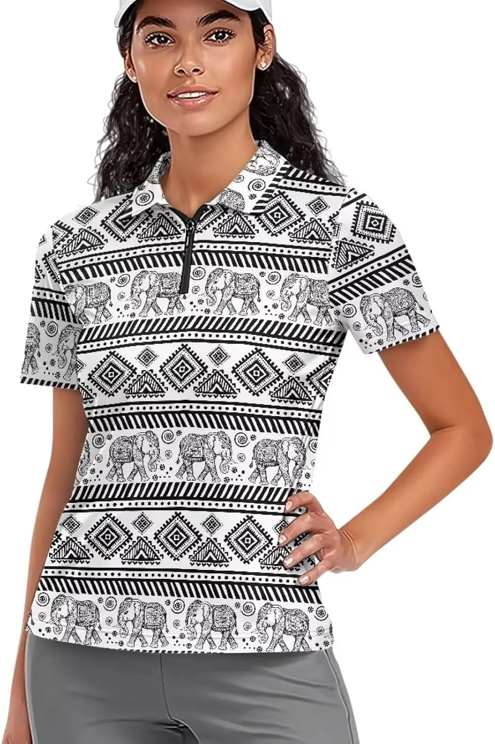 Short Sleeve Golf Shirts for Women Lightweight Moisture Wicking Tennis Shirts Women's Athletic Pullover Tops XS-2XL