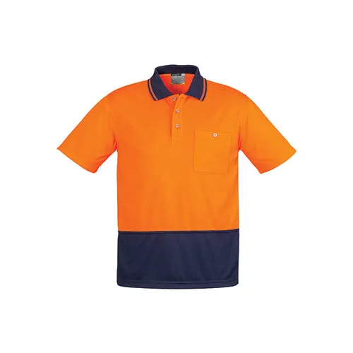Syzmik Workwear | Unisex Hi Vis Basic Short Sleeve Spliced Polo | ZH231