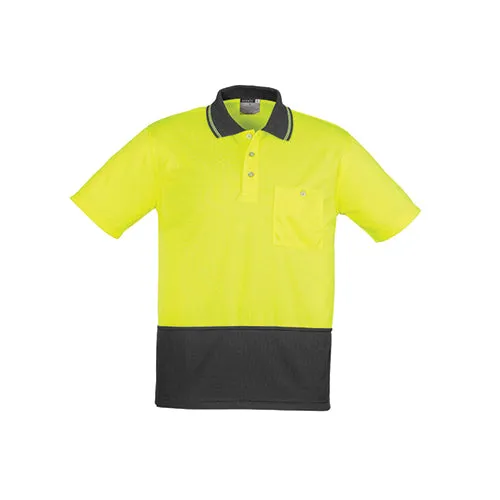 Syzmik Workwear | Unisex Hi Vis Basic Short Sleeve Spliced Polo | ZH231