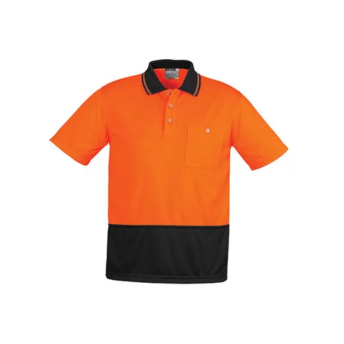 Syzmik Workwear | Unisex Hi Vis Basic Short Sleeve Spliced Polo | ZH231