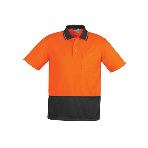 Syzmik Workwear | Unisex Hi Vis Basic Short Sleeve Spliced Polo | ZH231
