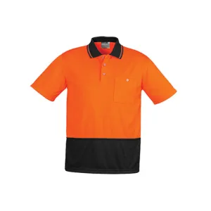 Syzmik Workwear | Unisex Hi Vis Basic Short Sleeve Spliced Polo | ZH231