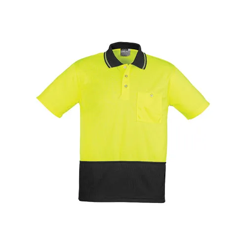 Syzmik Workwear | Unisex Hi Vis Basic Short Sleeve Spliced Polo | ZH231