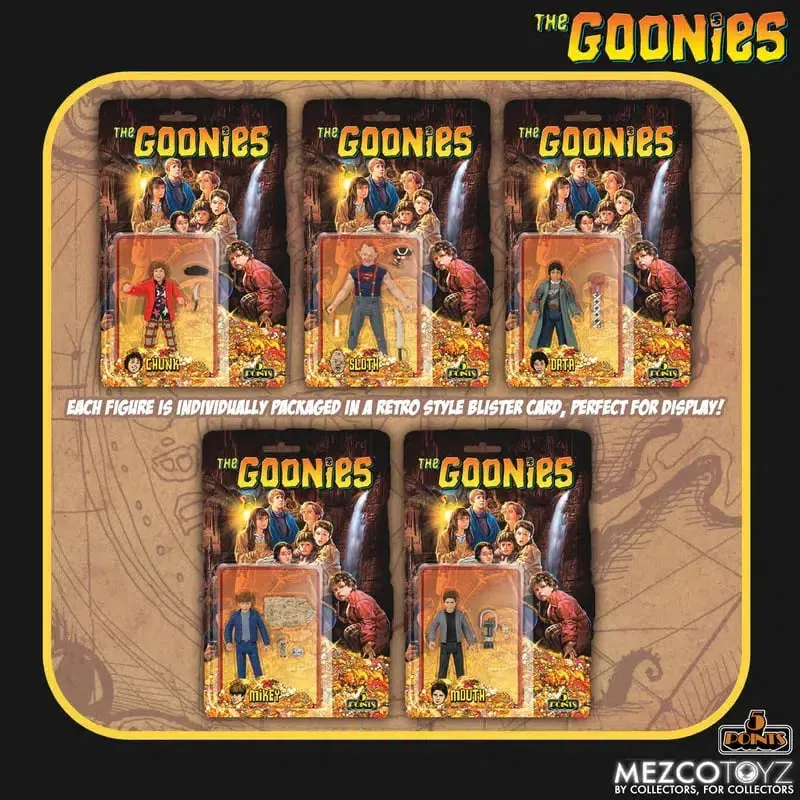 The Goonies Set: 5 Points Line: Set Of 5: Mezco