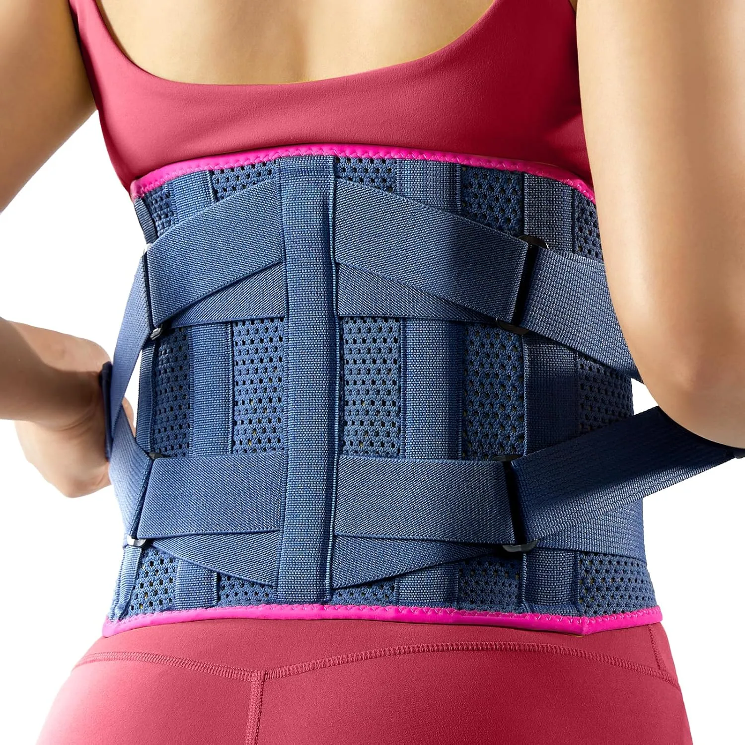 Tintol Premium Back Brace for Lower Back Pain Relief with Removable Pad, Adjustable Lumbar Support with Rigid Stays for Sciatica, Scoliosis, Herniated Discs, Lightweight for Women Men Lifting Work (XXL(Belly:51"-63"))