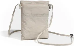 Ultralight Cell Phone Purse - Nylon Small Crossbody Phone Bag with Zipper