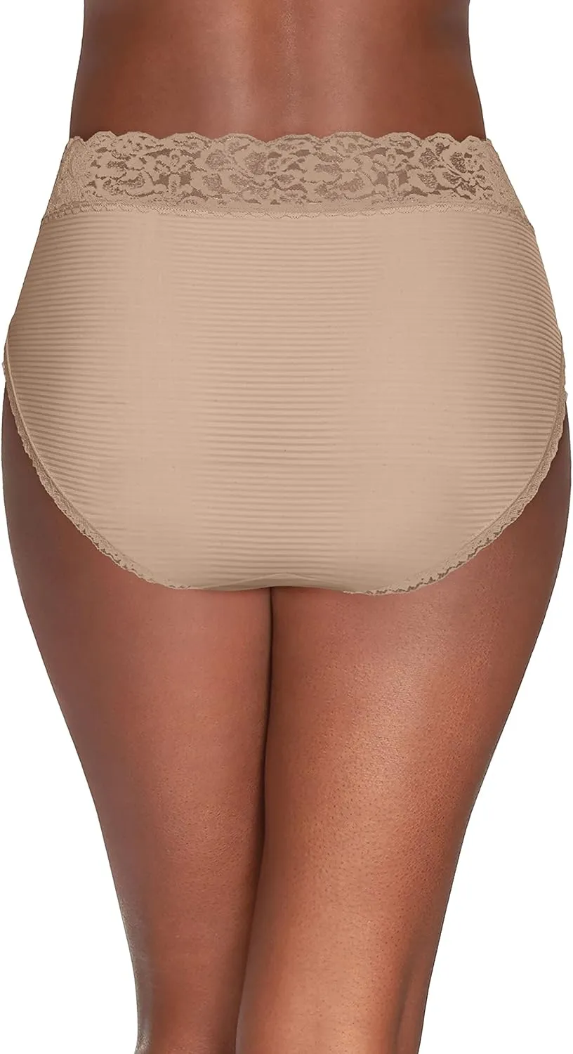 Vanity Fair Womens Flattering Lace Panties: Lightweight & Silky with Superior Stretch