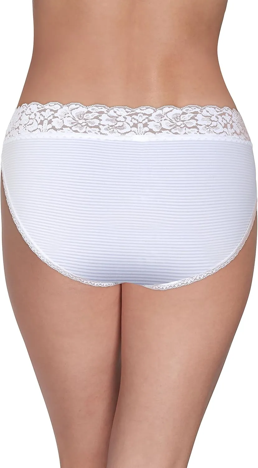 Vanity Fair Womens Flattering Lace Panties: Lightweight & Silky with Superior Stretch