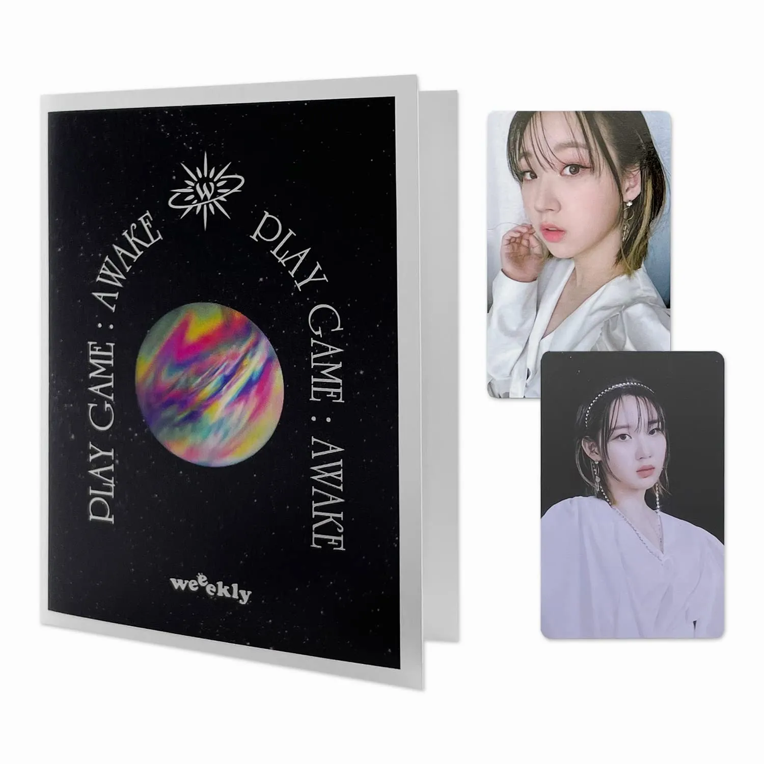 WEEEKLY - 1st Single album Play Game : AWAKE Platform Album Version Card Holder   PVC Photo Card Album   Photo Card
