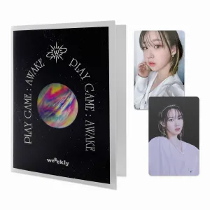 WEEEKLY - 1st Single album Play Game : AWAKE Platform Album Version Card Holder   PVC Photo Card Album   Photo Card